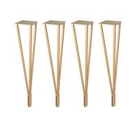 Patas de piel de metal, 4 unidades, ajustables de 45/60/72 cm de altura para mesa de café/comedor, banco, silla, mostrador, escritorio de bar, fácil instalación con protectores de suelo