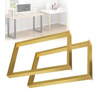 Patas de piel de metal para mesa de café, sofá, armario, 2 patas de repuesto de 30 x 43 cm y 40 x 62 cm, con almohadillas antideslizantes y tornillos de montaje, actualización elegante de muebles