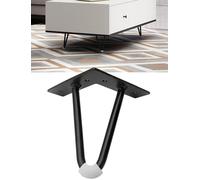 Patas de repuesto de acero resistente, patas de hierro bifurcado para mesita de noche, mesa de café, consola de TV