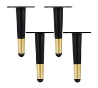 Patas de Repuesto para Muebles, Patas de Mesa de Metal para Bricolaje, Patas cónicas para Muebles con Almohadillas de Goma Antideslizantes, para Mueble de TV, sofá, Mueble de baño, Mesa de c