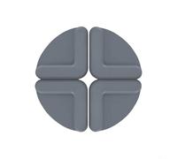 Patas de silicona antideslizantes para tablas de cortar, alfombrillas de cortar y utensilios de cocina, almohadillas antiarañazos que proporcionan estabilidad y movimiento durante el uso (gris)