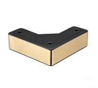 Patas de sofá ajustables en forma de L, paquete de 4 unidades para camas, sofás, otomanos, escritorios y armarios con tornillos resistentes a la corrosión y almohadillas de goma antideslizantes (5 cm