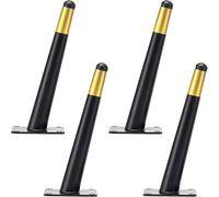 Patas de Sofá de Ferro Mediados de Siglo, Patas de Muebles Soporte de Metal con Tornillos, Patas para Muebles Inclinado con Resistentes a los Arañazos, para Mueble de TV, Cajones