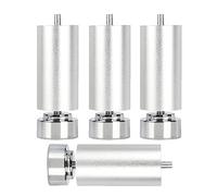 Patas de sofá for Muebles, Paquete 4 Patas Ajustables, Redondas Metal for gabinete, Mesa aleación Aluminio, Soporte for, for refrigerador, for Lavadora, con M10(Silver,6cm/2.36in)