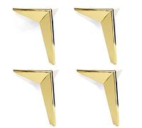 Patas de sofá, Patas de Metal para Muebles, Patas de Hardware, Patas para gabinetes de TV, 5 Colores, Patas reemplazables, 4 Piezas, Modernas, Simples, soportan 1000 kg, Dorado - 15 cm/5,9 p