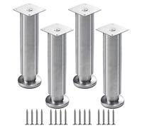 Patas de sofá, Patas de muebles resistentes for bricolaje, patas de metal ajustables for gabinetes, patas de mesa redondas, patas de soporte for sofá, altura ajustable de 0 a 15 mm