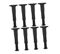 Patas de Soporte Ajustables para Cama 8 Piezas Pp Negro