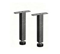Patas de Soporte de Cama, 2 Piezas, Patas de Muebles en Forma de T de Acero al Carbono for Marco de Cama, Soporte Central con Ajuste de Altura de 0,79 Pulgadas(Silver,32cm)