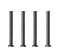 Patas de soporte for muebles de altura ajustable, bricolaje, 4 Uds., for armarios, sofás, marcos de cama y mesas for despedirse de la altura fija(Silver-25-42cm(4pcs))