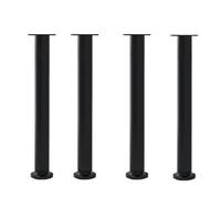 Patas de soporte for muebles de altura ajustable, bricolaje, 4 Uds., for armarios, sofás, marcos de cama y mesas for despedirse de la altura fija(Black-25-42cm(4pcs))