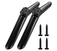 Patas de soporte para TV universales, base de pie de TV antideslizante, ABS de 32 a 55 pulgadas, base de repuesto con tornillos, compatible con Samsung, LG, TCL, Hisense (Negro)