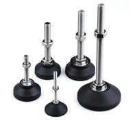 Patas de Torno Ajustables 4 Piezas, diámetro 60 mm, Tipo Rosca SS304, Almohadillas pie Acero Inoxidable, Patas niveladoras giratorias Patas Regulables para Muebles(D60xM10x80mm)