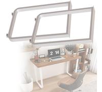 Patas Escritorio Muebles Rectangulares, Patas Mesa Comedor Estilo Industrial, 2pcs Minimalista Moderno Pies De Soporte Para Mesa De Centro/Mesita De Noche/Gabinetes, Con Tornillos(White,40x62cm)