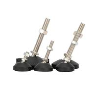 Patas for muebles, 4 Uds., pies niveladores ajustables universales for muebles, M8, M10, M12, tope de tornillo, Base giratoria(D60XM12X100)