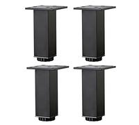 Patas for sofá, 4 Piezas, Patas Ajustables, Fabricadas en aleación de Aluminio, Soporte metálicas, Repuesto for mesas, for Mesa Cocina y Silla, Altura Ajustable 15 mm(Black,20cm)