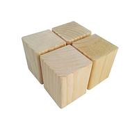 Patas for sofá, Juego de 4 elevadores for Muebles, Cama, Patas Madera for, Maciza, Pino for, Repuesto for Mueble TV, añade Altura(10 * 10 * 10cm)