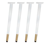 Patas metálicas para muebles, Paquete de 4 patas muebles cono metal blanco, bricolaje, for sofá, mesa, gabinete, varios tamaños(10cm/3.9in)