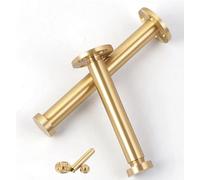 Patas modernas de latón para muebles de 130 mm, patas de soporte de metal sólido para cocina, sofá, mesa, bar, TV y elegantes, 2 patas doradas para muebles