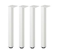 Patas Muebles Cocina, 4 Piezas Patas Regulables para Muebles Pata Mesa Comedor Plateado Pata Mesa Escritorio Pies de Sofá Aleación Aluminio | Acabado Anodizada Pies de Metal Altura: 3-40cm 25cm/9.8"