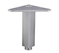 Patas Muebles Cocina, 4 Piezas Patas Regulables para Muebles Pata Mesa Comedor Plateado Pata Mesa Escritorio Pies de Sofá Aleación Aluminio | Acabado Anodizada Pies de Metal Altura: 6-40cm 18cm/7"