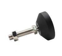 Patas niveladoras 1/2/4 piezas D80 M12 M14 M16 M20 M24 pies de nivelación antideslizantes ajustables de nailon para patas de muebles fresadora, base fija (D80 x 16 x 200, 2 piezas)