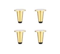 Patas Paquete de 4 patas de latón macizo for muebles, patas de soporte de metal ajustables con cubierta inferior acolchada for mesa, mesita de noche, sofá, armario, tocador, cama Pies(6cm/2.36in)