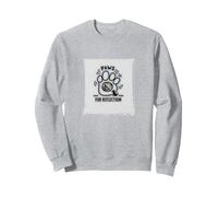 Patas para la reflexión: Regalo Personalizado para Amantes de los Perros con Foto de Mascotas Sudadera, Unisex para Adultos, Gris Jaspeado, XXL