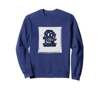 Patas para la reflexión: Regalo Personalizado para Amantes de los Perros con Foto de Mascotas Sudadera, Unisex para Adultos, Azul Marino, XXL