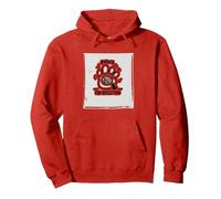 Patas para la reflexión: Regalo Personalizado para Amantes de los Perros con Foto de Mascotas Sudadera con Capucha, Unisex para Adultos, Rojo, L