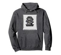 Patas para la reflexión: Regalo Personalizado para Amantes de los Perros con Foto de Mascotas Sudadera con Capucha, Unisex para Adultos, Jaspeado Oscuro, S