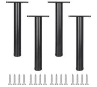Patas para Mesa Centro, 4 Piezas Pies de Muebles Regulables Pies para Mesa Negro Patas Armario Aleación de Aluminio | Proceso de Pintura al Horno Pata Cama Altura Opcional: 20-110cm 110cm/43.3"