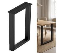 Patas para Mesa Metal Cuadrada, 30x100 cm Patas Escritorio Resistentes, 40x72 cm Pata para Muebles de Apoyo para Comedor, Sala de Estar, 50x62 cm Pata Mesa Comedor para Bar y Desayuno(Negro,50x100cm)
