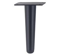 Patas para Mesa Negro Patas de Mesa de Metal 10-55 cm Pies de Mesa Centro Cónicas Patas Mesa para Salón Pies mesa para TV Pies de Muebles Hierro | Acabado Galvanoplastia,4 piezas (17cm,rectos)