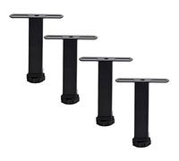 Patas para Mesas Patas de metal para muebles, patas de mesa en forma de T de acero inoxidable, patas de sofá cuadradas y silenciosas, con tornillo y almohadilla antideslizante, ajustables 22 mm, aptas