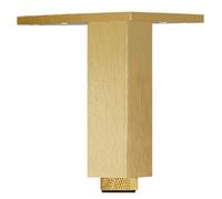 Patas para Muebles de Aleación Aluminio, 4 Piezas Pata Cuadrada para Mueble Gold Pies de gabinete Patas de Repuesto Aleación Aluminio | Acabado galvanoplastia Patas Altura: 6-30cm Baño 8cm/3.1"