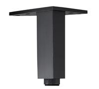 Patas para Muebles de Aleación Aluminio, 4 Piezas Pata Cuadrada para Mueble Negras Pies de gabinete Patas de Repuesto Aleación Aluminio | Acabado Pintado Patas del Sofá Altura: 6-30cm Baño 8cm/3.1"