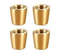 Patas para muebles de metal - 4 patas de soporte de latón | Patas de cocina para taburete de silla y reposapiés, mesa de centro patas de repuesto de metal