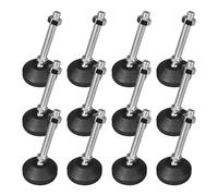Patas para Muebles M10 x 100MM, Metal Patas Regulables, Patas Regulables para Muebles, Mueble con Inclinación Máxima 20 °, para Patas de Mesa, Patas de Silla, Patas de Muebles (40MM, 12, Piezas)