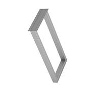 Patas para Muebles, Patas de Mesa de Metal, Patas de Apoyo Negras, Utilizado para sofá, Cama, Bar, Escritorio, Baño, Gran Capacidad de Carga, Patas de gabinete rectangulares, Oro, Plata, Plata,30x100