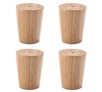 Patas para Muebles Patas para mesas Patas De Muebles, Patas De Mesa De Madera, Pies Cónicos Reemplazables De Bricolaje, con Placa De Montaje, Patas De Sofá, Patas De Gabinete, para Cama, TOC