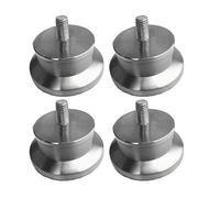 Patas para Muebles Patas para Muebles Acero Inoxidable Metal 3 cm Patas Redondas Patas para Muebles Mesa Cama Gabinete Sofá Patas Reemplazo Gabinete Pies 4pcs(M8)