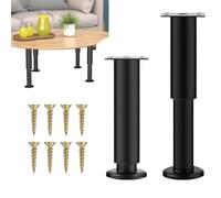Patas para Muebles Regulables,2pcs Patas de Muebles Metal,Pata para Cama Ajustables,Patas Ajustables de Metal Retráctiles,Patas para Muebles Cama Sofá Mesa Estantes Cocina Patas