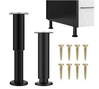 Patas para Muebles Regulables,2pcs Patas de Muebles Metal,Pata para Cama Ajustables,Patas Ajustables de Metal Retráctiles,Patas para Muebles Cama Sofá Mesa Estantes Cocina Patas