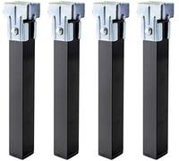 Patas para somier 30x40 negra juego alto 25 cm