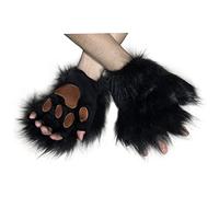 Patas Peludas Patas Therianas Calientes Medias Dedo Guantes Pelares De Lobo Guantes Guantes De Cosplay Halloween FantasíA De Disfraces Accesorios De Disfraces