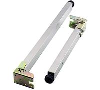 Patas plegables ajustables de acero inoxidable perfectas para mostradores de comedor y mesas de gabinete, patas de apoyo que ahorran espacio para un uso versátil