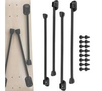 Patas plegables para mesa, metal resistente, revestimiento antiarañazos, construcción, mecanismo de plegado fácil, mejora la mesa auxiliar, muebles de bricolaje para laptop, oficina en casa, taller