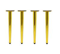 Patas rectas de metal para muebles, patas de armario de metal, patas de muebles de cono, con tornillos y patas protectoras para armario, armario, mueble de TV, mesita de noche (color: b, tamaño