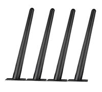 Patas Redondas De Madera Maciza Para Muebles, Patas De Repuesto Para Sofá, Cama, Mueble De Tv Moderno, Mesa De Centro, Armario, Banco, Cómoda, Otomana, Sofá De Dos Plazas, Con.Black-18cm/7.1in