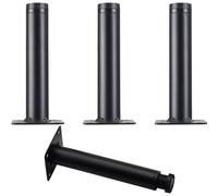 Patas Regulables para Muebles, 4 Piezas Patas Muebles Cocina Pata Mesa Comedor Negro Pata Mesa Escritorio Pies de Sofá Hierro | Proceso de Pintura al Horno Pies de Metal Altura: 10-20cm Baño 13cm/5.1"